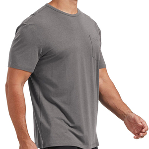T-shirt de sport pour homme à prix de gros, séchage rapide, coupe ajustée, haut de course léger, vêtement athlétique personnalisé, tee-shirt de sport sans couture - Product Image 3