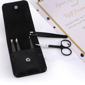 Ensemble de pinces à épiler en gros, lot de 5 pinces à épiler et ciseaux en acier inoxydable, ensemble de toilettage - Product Image 4