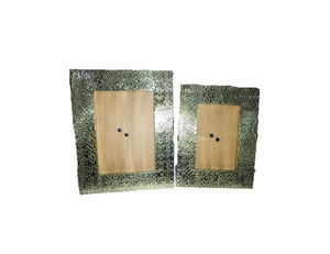 Rectangle Metal <b>Mirror</b> <b>Frame</b> with Embossed Floral Pattern Durable Design - Product Image 2