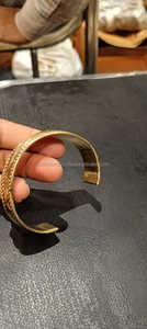 Bracelet réglable en laiton Urban Glam Bracelet de manchette pour femme fabriqué à la main pour un look moderne et chic - Product Image 5