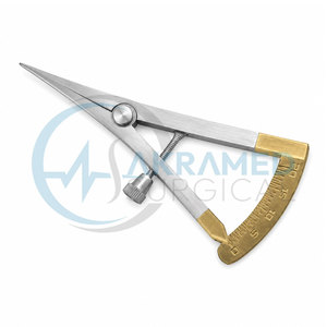 Calibrador de Medición Manual Castroviejo, Instrumento Ortopédico Quirúrgico de Acero Inoxidable, Medidor de Precisión, Herramienta Reutilizable con Certificación CE - Product Image 1