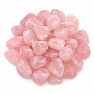 Natural Rose Quartz Tumbled Stones Polished <b>Pink</b> Crystal Beads Love for Jewelry Making <b>Healing</b> Crafts Home Decor - Product Image 1