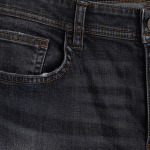 Pantalon en jean décontracté streetwear pour homme - Coupe droite taille mi-haute en mélange polyester/coton extensible, finition enzymatique, confort optimal, marque privée - Product Image 5