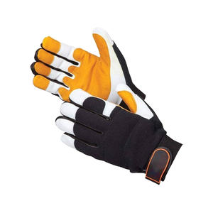 Gants de mécanicien de qualité supérieure en cuir, résistants aux chocs TPR, avec poignet élastique, anti-chaleur, antidérapants, sans latex pour - Product Image 6