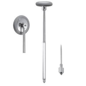 Marteau de réflexes diagnostique médical en acier inoxydable avec manche en plastique de couleur personnalisée, classe II - Product Image 1