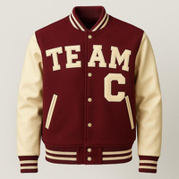 Veste de sport décontractée pour homme, style varsity, de haute qualité, respirante, avec fermeture à boutons, personnalisable pour équipe sportive