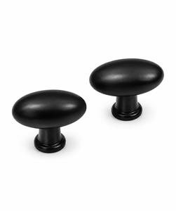 Black Iron Oval Modern Cabinet Knob Matte <b>Door</b> <b>Handle</b> Furniture <b>Pull</b> for Living Room Wardrobe Drawer Cupboard - Product Image 2