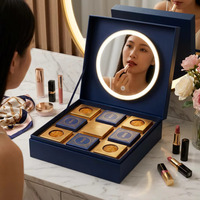 Boîte à Gâteaux de Lune Personnalisée de Luxe avec Son et Lumière 3D, Emballage Cadeau Musical Automatique à LED avec Lumière, Boîte Inter Interactive Premium pour les Fêtes