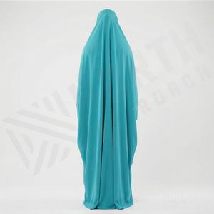Abaya Kimono OEM 2025 pour femmes musulmanes, en tissu polyester épais, doux et très extensible, col en V, manches longues, ornée de perles, longueur cheville - Product Image 2