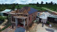 Estructura de Acero EC75.75 Eratek con Recubrimiento Duracoat, Armadura Ligera para Techos de Casas, para Granjas Residenciales de Pollos y Cerdos