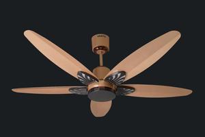 Ventilateur de plafond extérieur KIMATSU FLORA-LED 52 pouces avec lumière, 5 pales en plastique, moteur AC, commande mécanique, économie d'énergie, usage domestique - Product Image 2