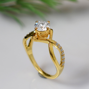 Geometric DesignRing <b>Set</b> with Cubic Zirconia Accents 925 <b>Sterling</b> <b>Silver</b> Wedding Engagement <b>Ring</b> <b>Set</b> for Women - Product Image 5