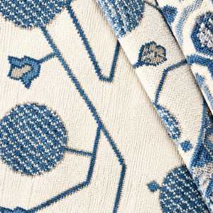 Luxury Hand Knotted NZ Wool Traditional Oushak <b>Rug</b> Blue Floral Eco-Friendly Low <b>Pile</b> Cotton Backing Medium <b>Thickness</b> Area Carpet - Product Image 1