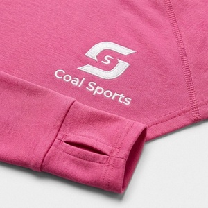 Haut de pêche rose UPF 50 à manches longues en soie glacée, imprimé numérique, respirant, protection solaire, pour le sport - Product Image 3