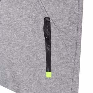 Sweat-shirt à capuche zippé pour homme, en maille chinée, avec poches zippées, vêtements de sport personnalisés pour la salle de sport et l'entraînement - Product Image 5