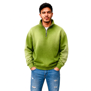 Fabricant de vêtements en gros pour hommes, style streetwear, avec effet délavé personnalisé, fermeture éclair quart de tour, marque privée, fournisseur OEM, usine - Product Image 3