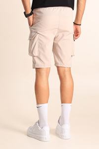 Short d'entraînement noir taille haute pour homme, respirant, décontracté, taille élastique, Short de course en usine directe - Product Image 2