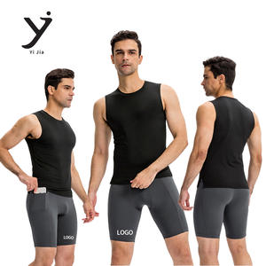 Directo del fabricante: Pantalones cortos de compresión de alta elasticidad para hombre, de secado rápido y transpirables, para uso deportivo. - Product Image 1