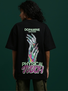 เสื้อยืดโอเวอร์ไซส์สีดำสำหรับผู้หญิง ทรงหลวม แขนสั้น ผ้าฝ้าย สไตล์ลำลอง สตรีทแวร์ เรียบง่าย แฟชั่นประจำวัน สำหรับฤดูร้อน - Product Image 4