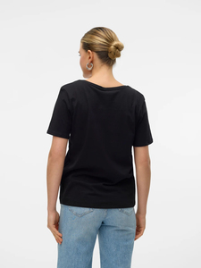 Nueva camiseta de cuello en V personalizada, de moda, para mujer, holgada, de manga corta, 100% algodón, para verano, servicio OEM - Product Image 2