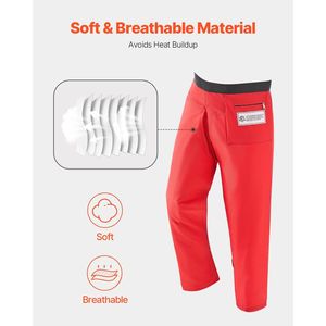 Vêtements de sécurité pour tronçonneuse forestière de grande classe C 39.7 \ "Chaps pour tronçonneuse style tablier - Product Image 4