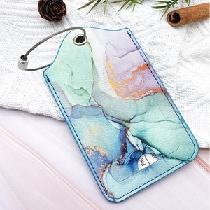 Etiquetas de equipaje de cuero texturizado personalizado Etiquetas de equipaje de cuero PU personalizado, Marktex - Product Image 6