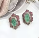 Glamorous High Quality Brass Gold Plated Zircon <b>Statement</b> Fusion <b>Necklace</b> Earrings Set Engagement Anniversary Gift Party Wedding - Product Image 2