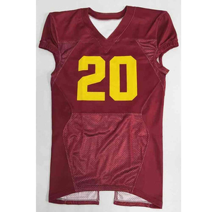Maillot de football américain confortable de qualité supérieure uni fabriqué au Pakistan uniforme de maillot de football américain - Product Image 1
