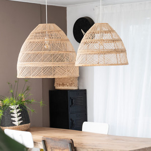 Meilleur modèle vente en gros moderne rotin naturel abat-jour lustres pendentif bambou intérieur utilisation pour la maison hôtel Villa ML21 ampoule - Product Image 2
