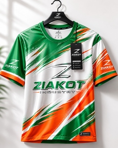 เสื้อยืด ZIAKOT รุ่นใหม่ ออกแบบใหม่สำหรับผู้ชาย สีขาว-แดงราชวงศ์ สำหรับการแสดงออกทางกีฬา - Product Image 5