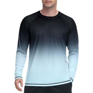 Camiseta de Pesca de Manga Larga para Hombre, con Protección Solar UPF 50, de Secado Rápido, con Estampado por Sublimación y Color Degradado - Product Image 3