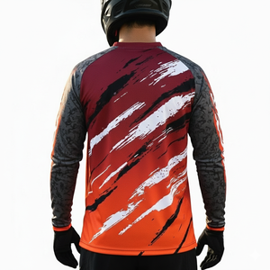 Maillot de moto d'hiver personnalisé, durable, imprimé, respirant, à séchage rapide, % polyester, pour motocross et VTT - Product Image 2