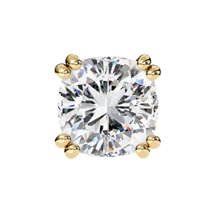 Boucles d'oreilles uniques à 4 griffes, serties de diamants de laboratoire taille coussin E VS 1 carat chacun, en or 14K, certifiées IGI, idéales pour cadeau, fête et anniversaire - Product Image 6