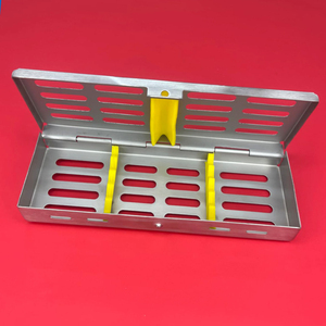 Caja de Esterilización para Instrumental Dental, 5 Instrumentos, Acero Inoxidable de Alta Calidad, Resistente al Óxido, Accesorios de Silicona, Azul, Rojo, Verde, Gris - Product Image 3