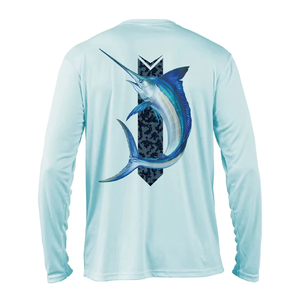 Chemises de pêche décontractées et élégantes pour hommes, manches courtes, col, logo personnalisé, respirantes, boutonnées, confortables, en polyester - Product Image 2