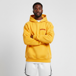 Sudadera de Forro Polar Grueso 100% Algodón de Alta Calidad, Transpirable, Oversize, con Logotipo Bordado Personalizado y Cuentas, Tallas Grandes, para Invierno - Product Image 2