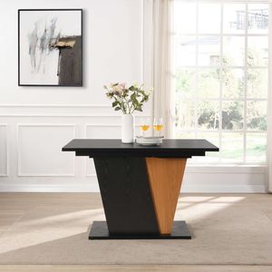 Tavolo da Pranzo Allungabile Moderno da 61,81 Pollici con Vano Portaoggetti Integrato, Struttura in Metallo Robusto e Base in MDF - Product Image 2