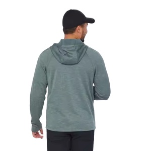 Sweat à capuche zippé pour homme, en coton épais de qualité supérieure, style streetwear, teint uni, idéal pour la mode hivernale - Product Image 2