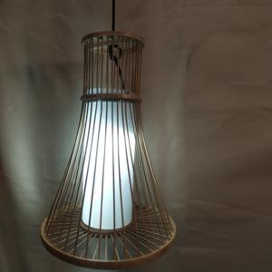 โคมไฟห้อยเพดานทำมือจากไม้แคนูธรรมชาติ |   โคมไฟระย้าทรงกรวยไม้ไผ่สไตล์มินิมอลแบบญี่ปุ่น |   เป็นมิตรกับสิ่งแวดล้อม - Product Image 2