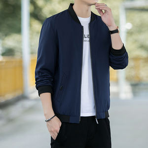 Chaqueta Ligera de Algodón para Hombre, Talla Grande, Unisex, Manga Larga, Personalizable, Color Sólido, Informal - Product Image 3