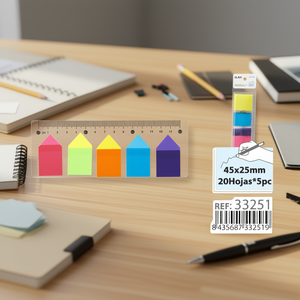 ILAN Foglietti Adesivi con Righello a Punta 45x25mm 20 Fogli 5pz - Product Image 3