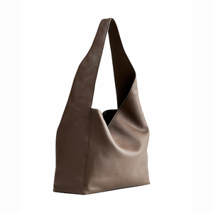 Royaa 2025 Fashion Genuine Leather Waterproof England Style Logo Embellished Tote <b>Bags</b> Women <b>Large</b> <b>Shoulder</b> Handbags Hobo <b>Bag</b> - Product Image 3