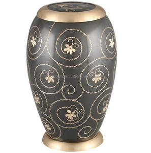 Trending Modern Metal Adult Cremation Urn with Tabletop <b>Vase</b> Function Eco-Friendly High Quality <b>Memorial</b> Urn for Human Ashes - Product Image 2