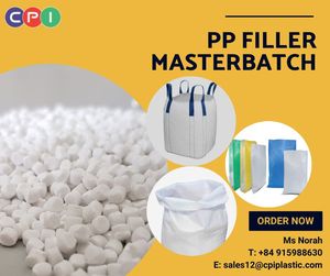 CPI Vietnam PP Calcium Carbonate Filler <b>Masterbatch</b> (PP Granule Pellet) for PP Woven Bags FIBC Jumbo Bags Raffia 2-35g/10min MFR - Product Image 1
