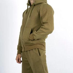 Chándal 2 en 1 con Capucha para Hombre, 100% Algodón, Forro Polar, Transpirable, Bolsillos Ocultos, Estilo Casual para Otoño - Product Image 3