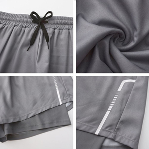 Shorts de course athlétiques 2-en-1 personnalisés pour hommes, séchage rapide, légers, pour l'entraînement physique et la natation, avec doublure - Product Image 3