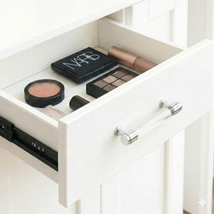 Tiradores Modernos de Aluminio y Acrílico Transparente para Gabinetes, con Diseño Sostenible y Duradero, para Cocina, Baño, Armario y Cajones - Product Image 4