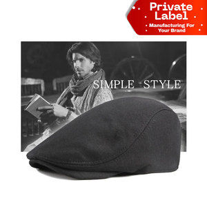 Gorra de taxista para mujer al por mayor de fábrica, gorra de panadero retro de moda con visera, gorra de newsboy para mujer de alta calidad con diseño personalizado al por mayor - Product Image 1