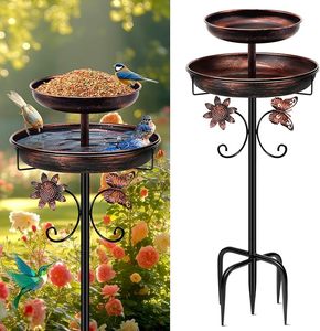 Fabricante OEM: Baño de metal antiguo para pájaros, para decoración de jardín exterior, para actividades de bebederos de aves pequeñas, comodidad diaria. - Product Image 6
