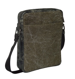 Bolso Bandolera de Lona con Correa Ajustable, Cierre de Cremallera, Resistente al Agua, Unisex, Uso Diario, Color Sólido, Estilo Clásico - Product Image 4